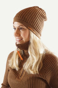 Hustadvika Wool Hat Rib knit 2.0, Hazelnut