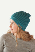Hustadvika Wool Hat Rib knit 2.0, Northern Lights