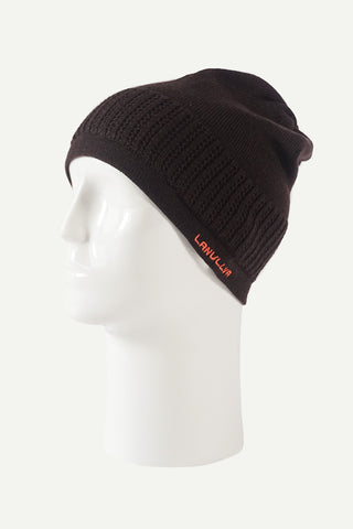 Lanullva Hustadvika 2.0 Wool Hat Baggy, Bark