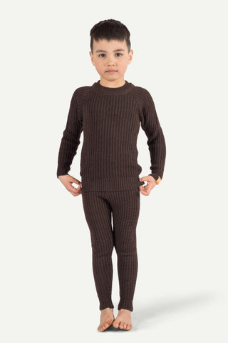 Lanullva Hustadvika 2.0 Wool Sweater Children, Bark