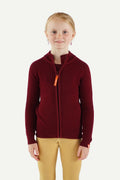 Hustadvika 2.0 Wool Cardigan Zip Kids, Wine Red