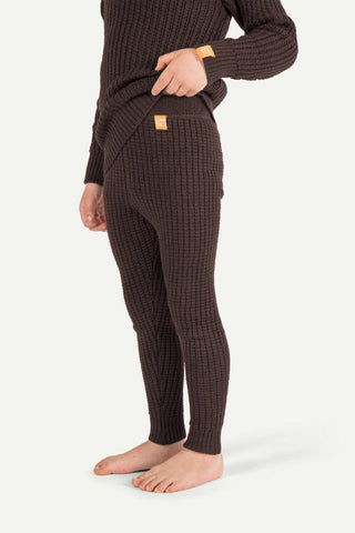 Hustadvika 2.0 Wool Trousers Children, Bark