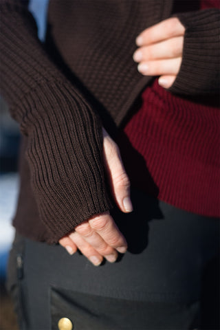 Hustadvika 2.0 Wool Jacket Zip, Bark