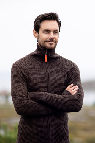 Hustadvika 2.0 Wool Jacket Zip, Bark