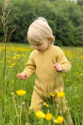 Hustadvika 2.0 Children's Suit Zip, Buttercup