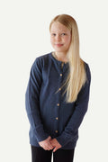 Classic 2.0 Wool Cardigan Kids, Atlantic blue