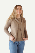 Classic 2.0 Women's Wool Cardigan, Walnut