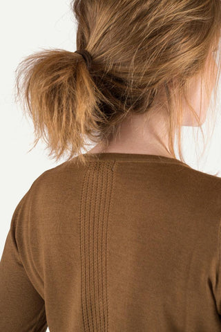 Klassisk Ullcardigan Dame, Nutmeg-Lanullva