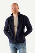 Classic 2.0 Thick Wool Cardigan Men's Zip, Night Blue