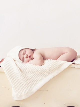 Lyngstad Helseteppe Ull Baby, Brun Melert-Lanullva