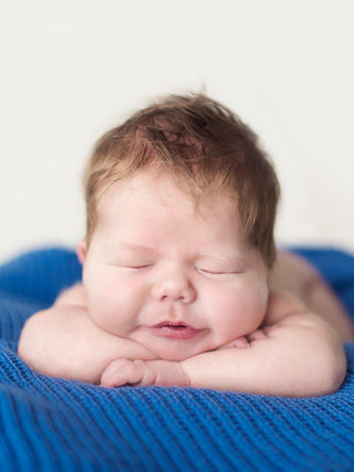 Lyngstad Helseteppe Ull Baby, Brun Melert-Lanullva