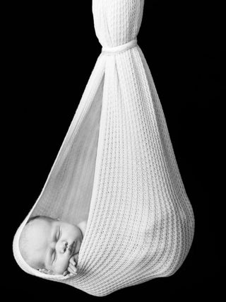 Lyngstad Helseteppe Ull Baby, Brun Melert-Lanullva