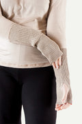 Lyngstad Wrist Warmers, Linen