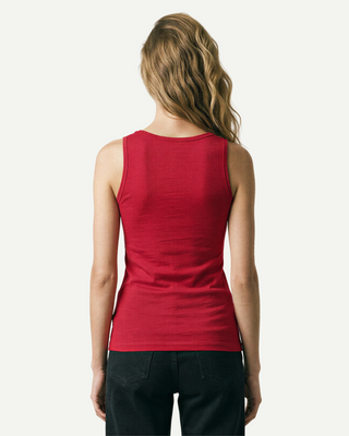 Everyday Woll-Tanktop Damen, Himbeere