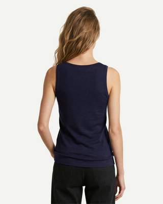 Everyday Woll-Tanktop Damen, Nachtblau