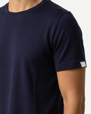 Everyday Woll-T-Shirt Herren, Nachtblau