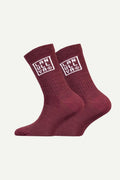 Wool socks Children Thin, Red Violet