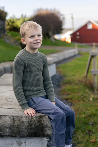 Hustadvika 2.0 Wool Sweater Kids, Laurel