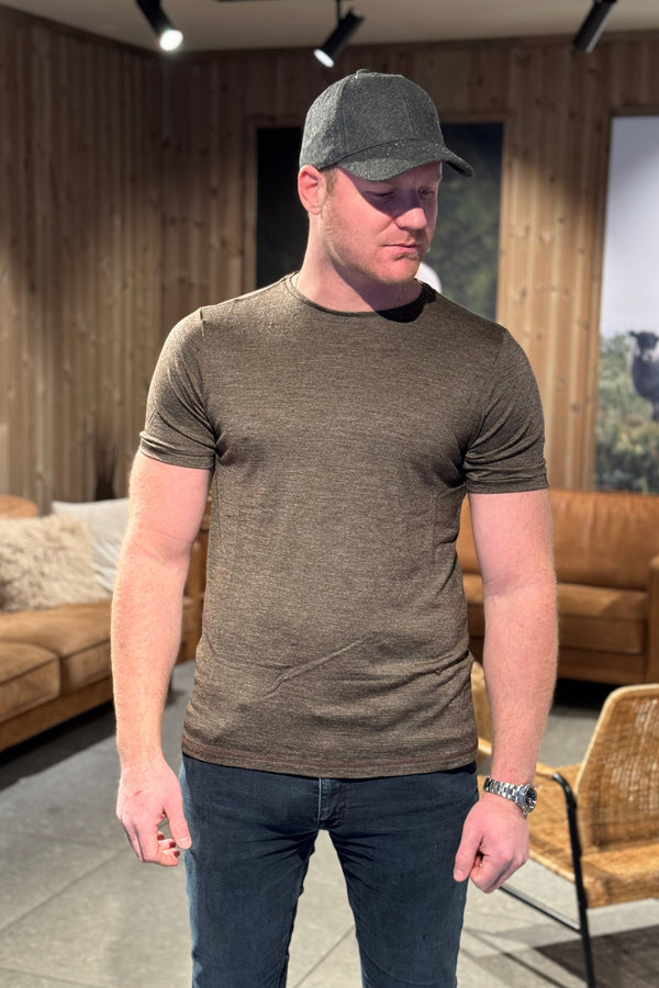 Lanullva Basic T-Shirt Men, Bark